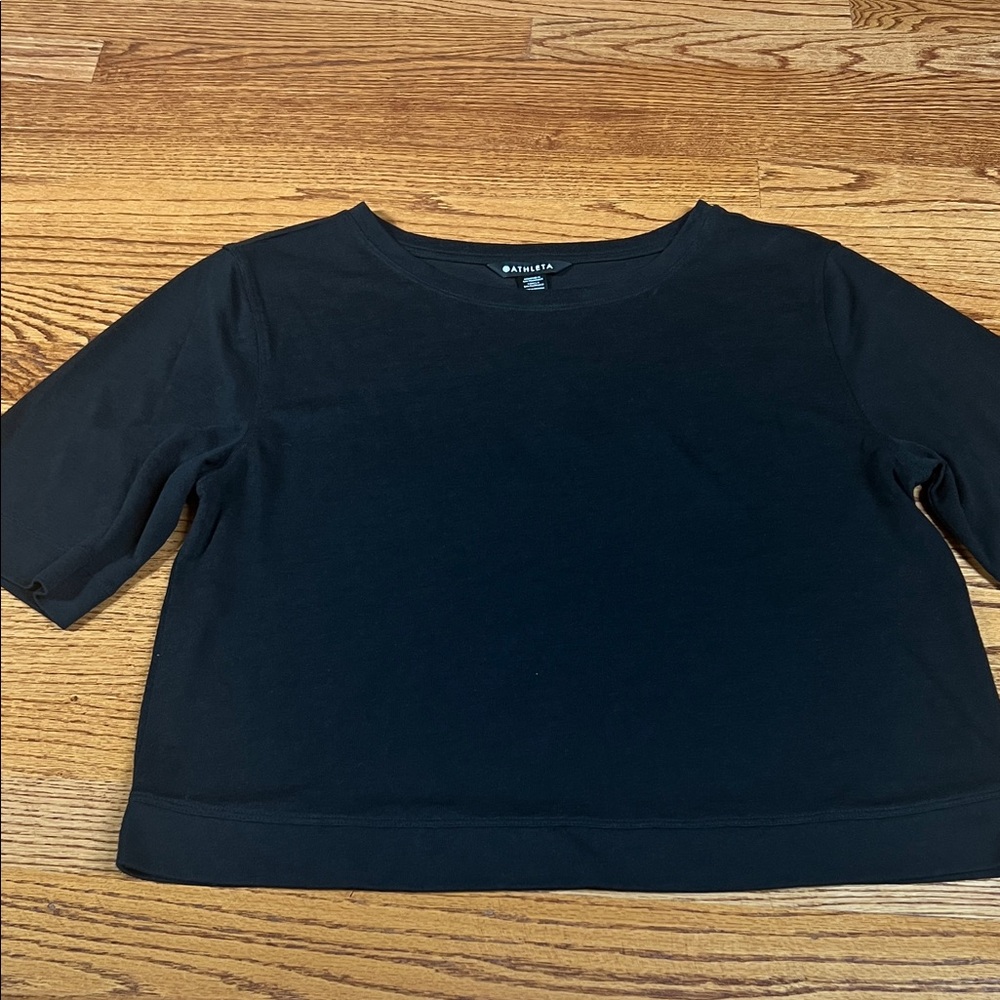 Athleta Black Short Sleeve Tee